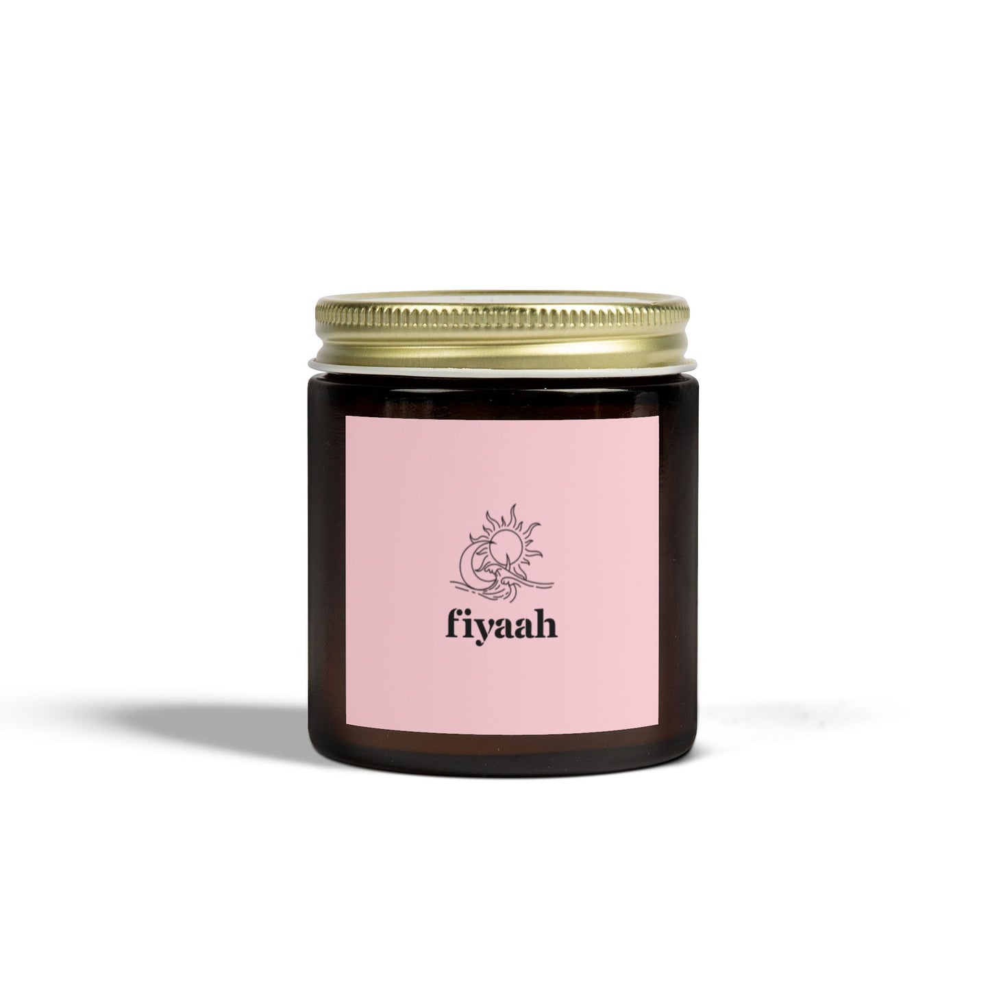 Fiyaah Coconut Apricot Wax Scented Jar Candle