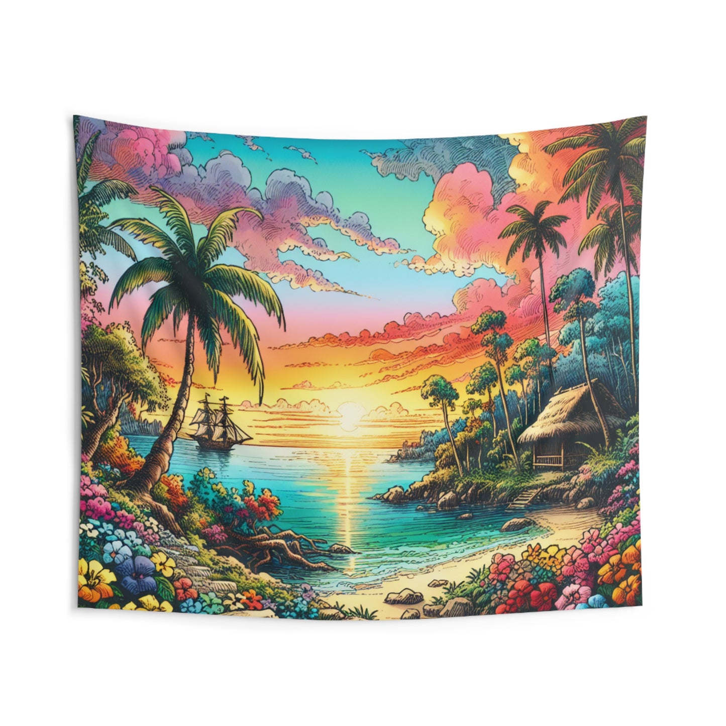 Island Vibe Wall Tapestry