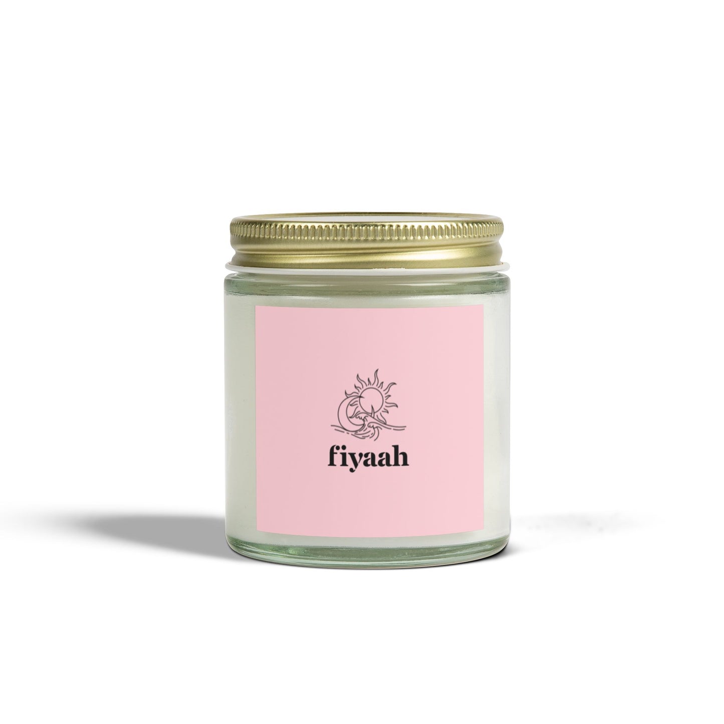 Fiyaah Coconut Apricot Wax Scented Jar Candle
