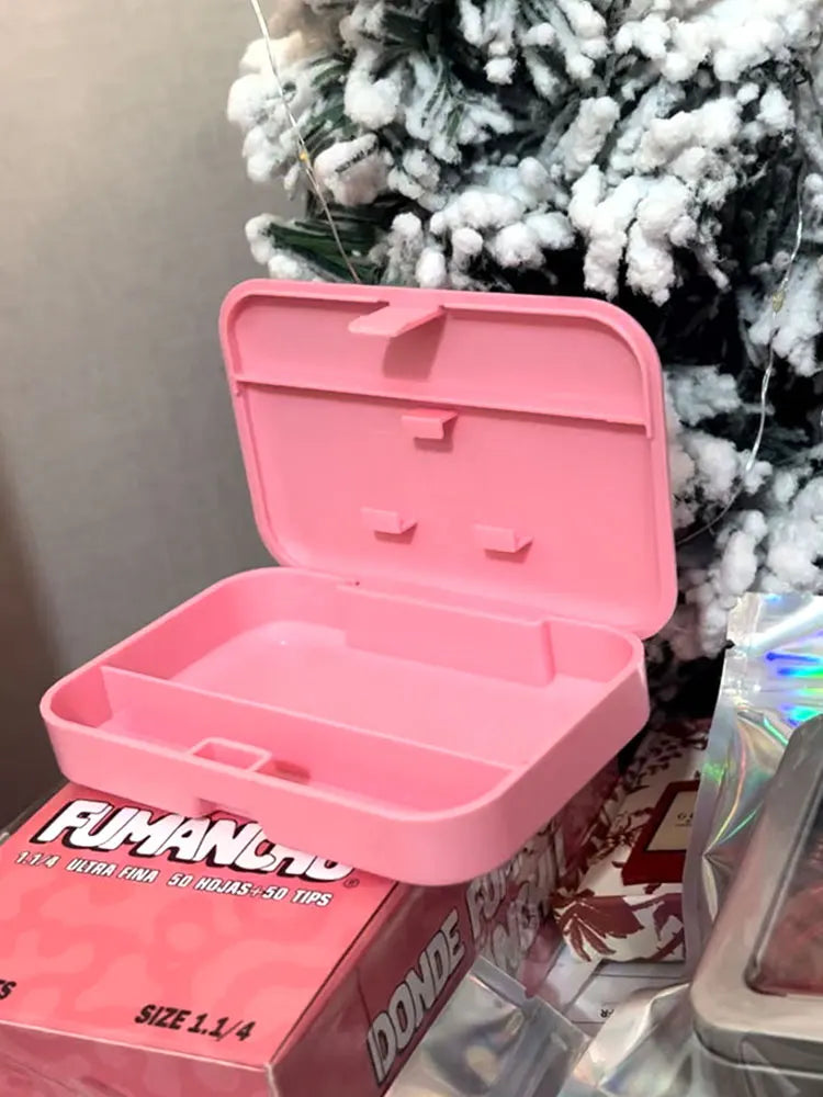 Pink Storage Box Compartment Stash Case Containers Gifts/Smoking/Accessories