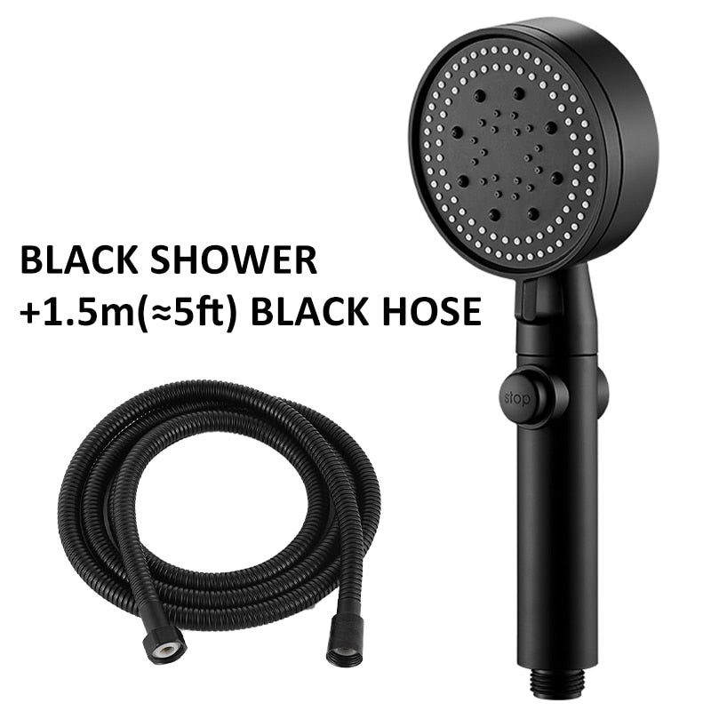 Water Saving Black Shower head