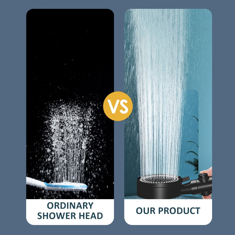 Water Saving Black Shower head