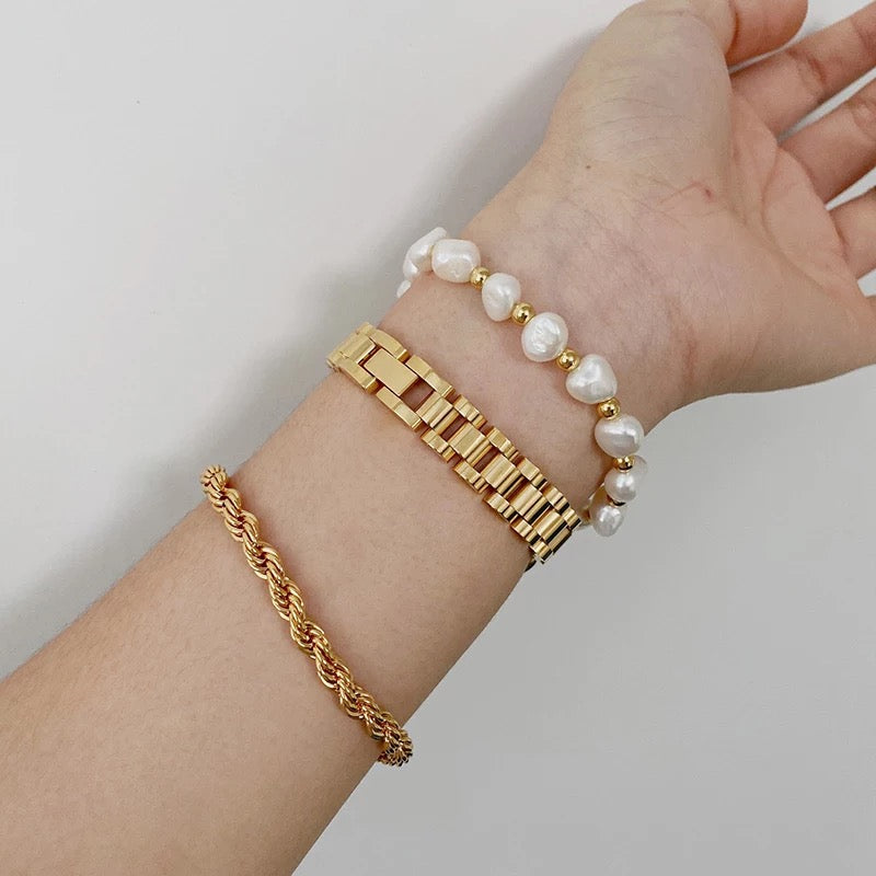 Gold Link Bracelet - babysaint