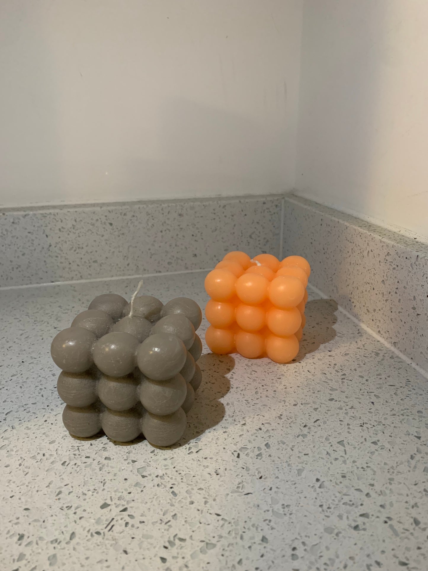 Bubble Qube Candle