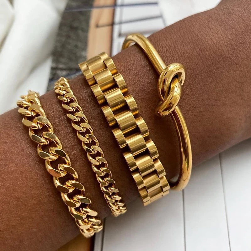 Gold Link Bracelet - babysaint