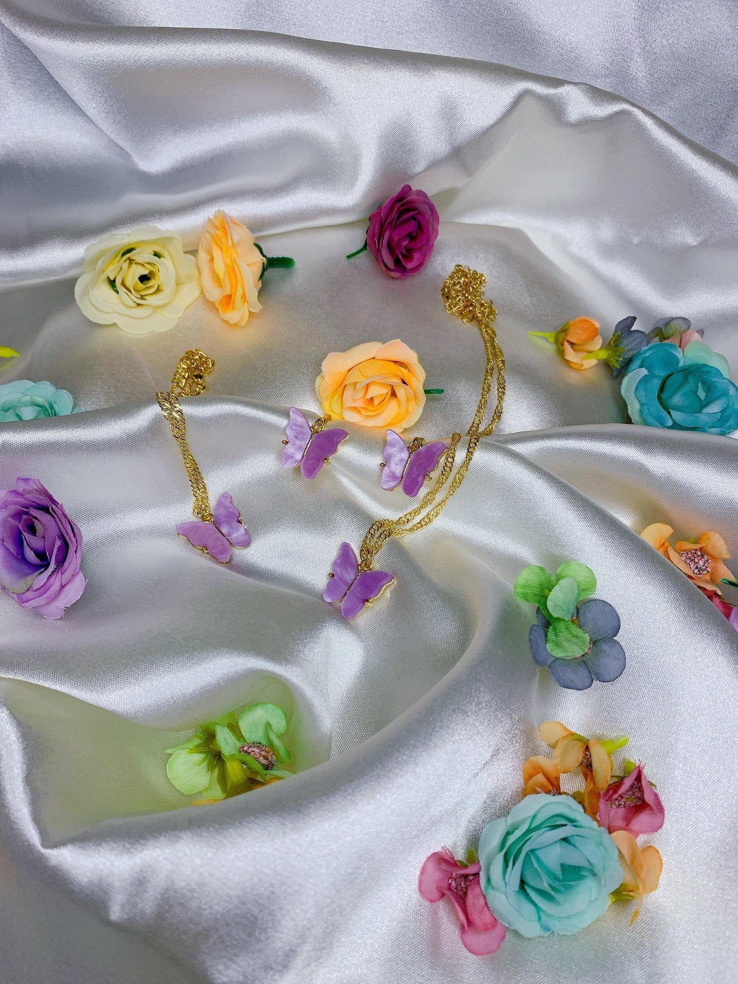 Purple Amethyst Butterfly Set - babysaint