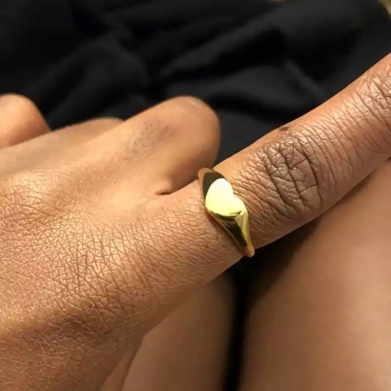 Heart Signet Ring - babysaint
