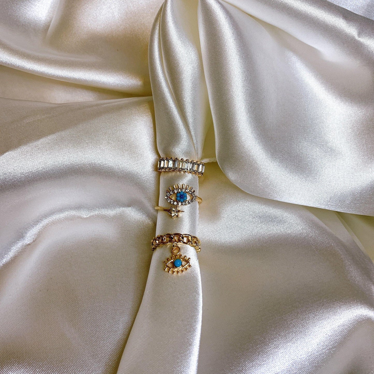 Evil Eye Ring Set - babysaint