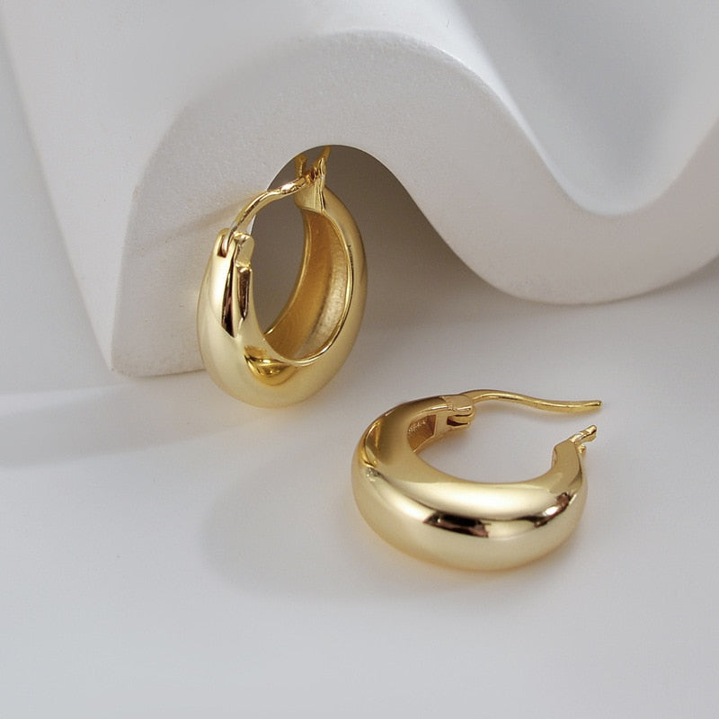 Sofia Chunky Hoop Earrings - babysaint