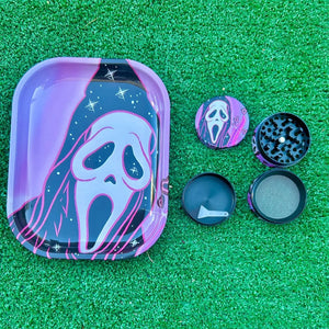 Spooky Pink Rolling Tray Set