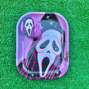 Spooky Pink Rolling Tray Set