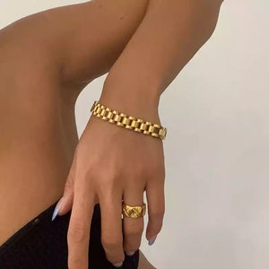 Gold Link Bracelet - babysaint